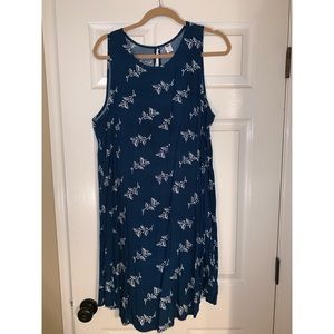 Blue green sleeveless dress Old Navy size XL